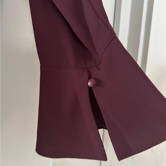 PLEIONE burgundy crepe chiffon top Nordstrom M - Picture 11 of 11